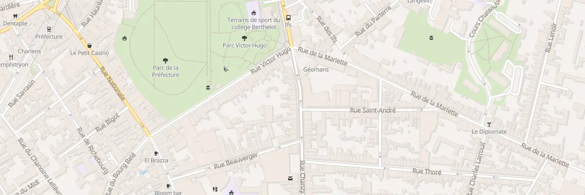 Plan du 46B Rue Chanzy au Mans