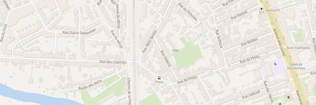 Plan du 8 Rue Diderot au Mans