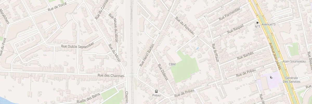 Plan du 3 Rue Diderot au Mans