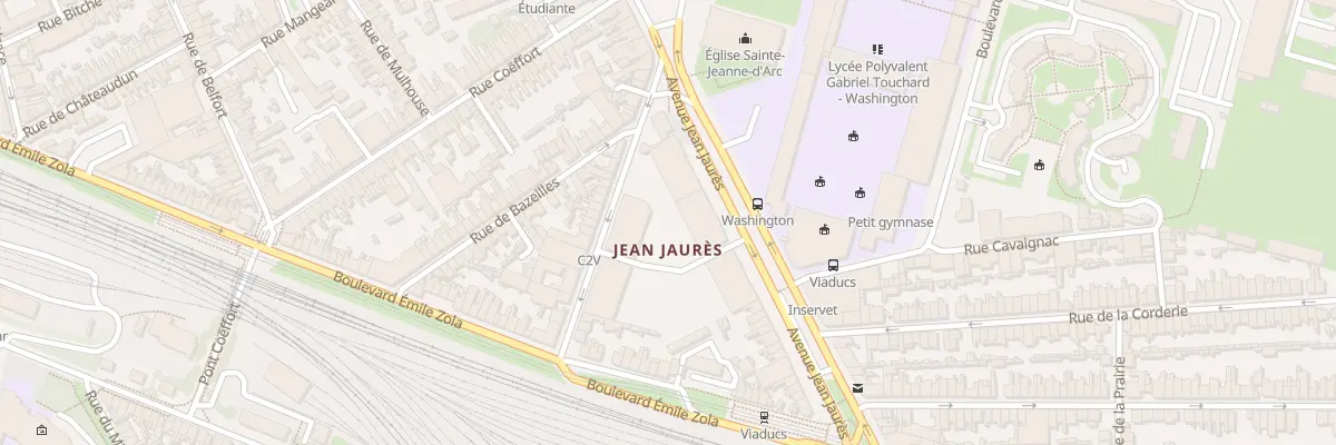 Plan du 6 Av Jean Jaurès au Mans