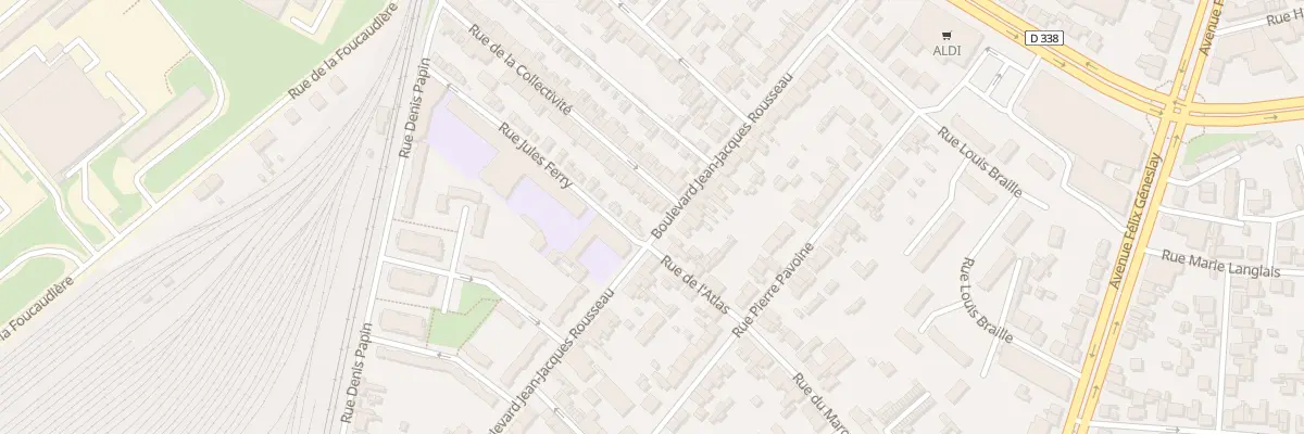 Plan du 1 Rue de la Collectivité au Mans