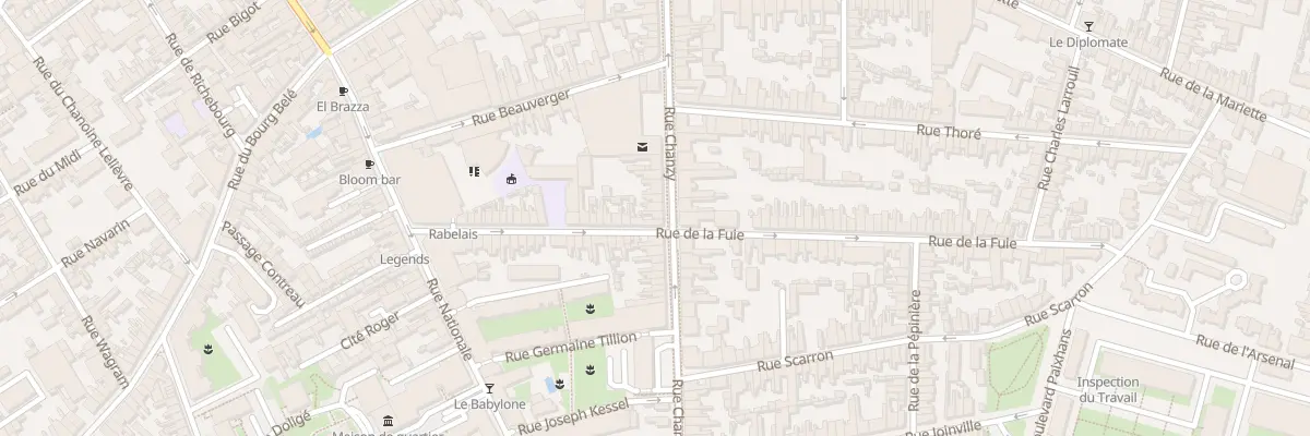 Plan du 84 Rue Chanzy au Mans