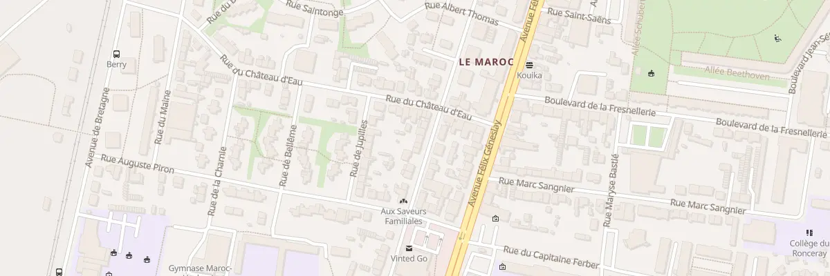 Plan du 34 Rue du Docteur Calmette au Mans