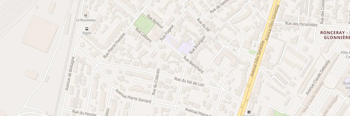 Plan du 8 Rue Blanchard au Mans