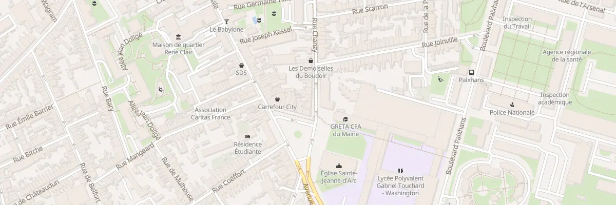 Plan du 138 Rue Chanzy au Mans