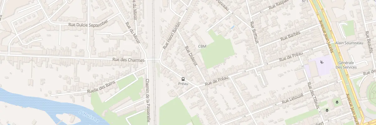 Plan du 20 Rue Diderot au Mans