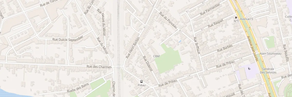 Plan du 9 Rue Diderot au Mans