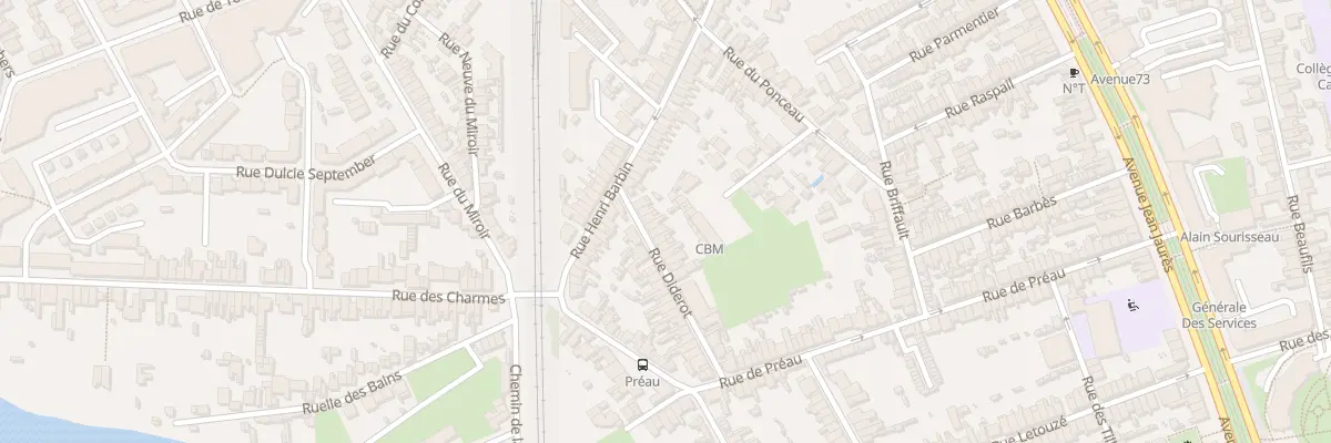 Plan du 11 Rue Diderot au Mans