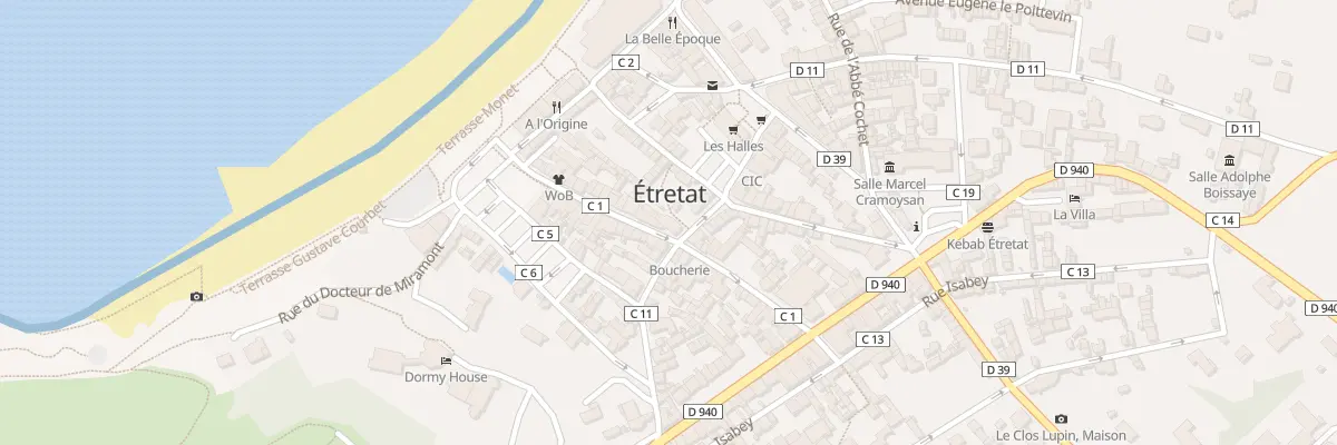 Plan du 1 Rue des Docteurs Fidelin à Étretat