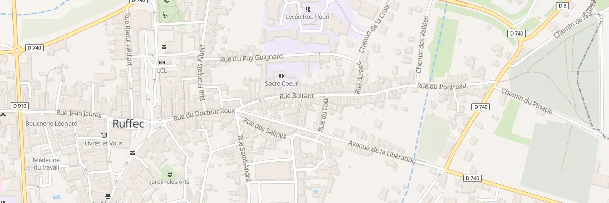 Plan du 45 Rue Boitant à Ruffec