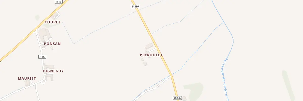 Plan du 5044 Peyroulet à Monlezun