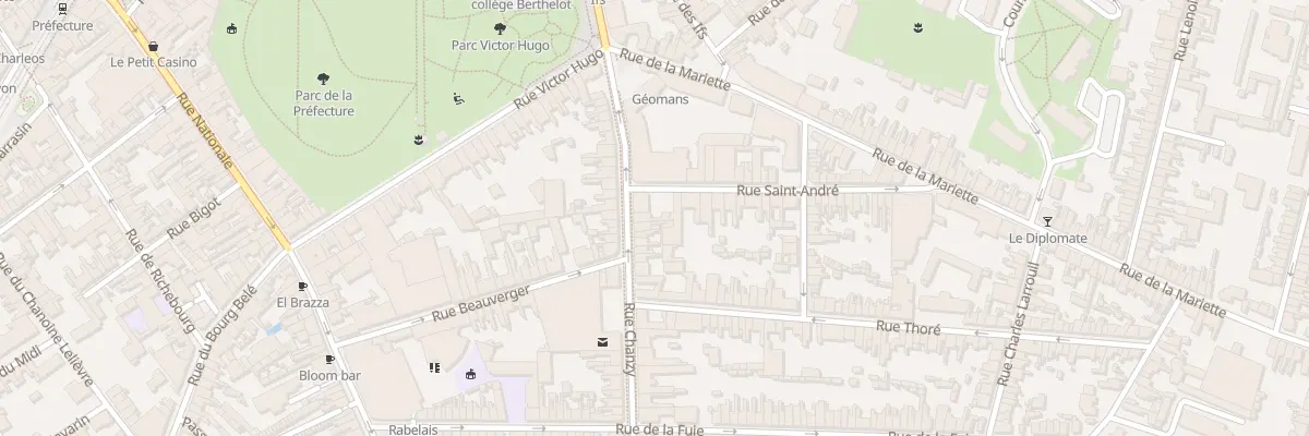 Plan du 47 Rue Chanzy au Mans
