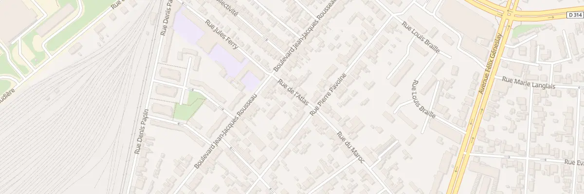 Plan du 10 Rue de l’Atlas au Mans
