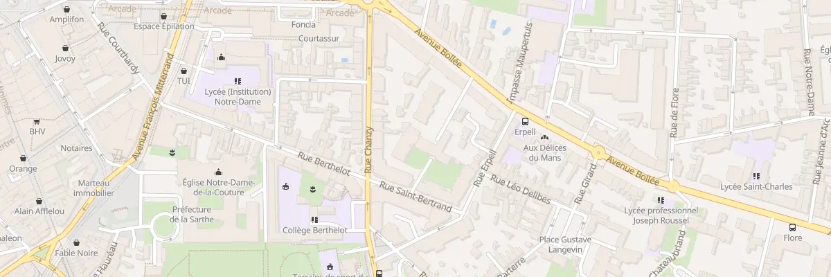 Plan du 11B Rue Chanzy au Mans