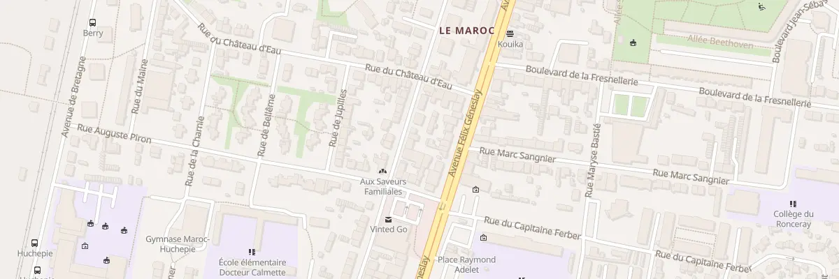 Plan du 35 Rue du Docteur Calmette au Mans