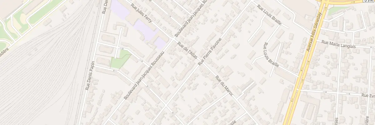 Plan du 60 Rue Pierre Pavoine au Mans