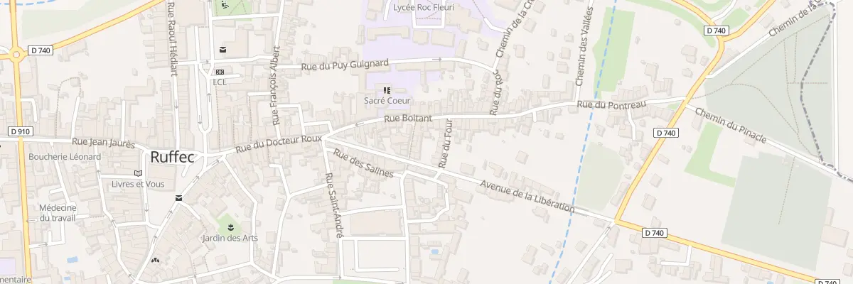Plan du 41 Rue Boitant à Ruffec