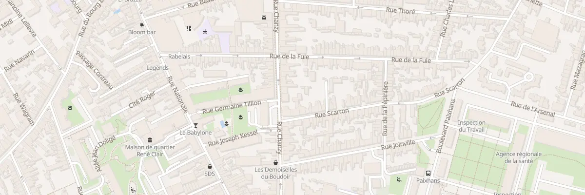 Plan du 81 Rue Chanzy au Mans