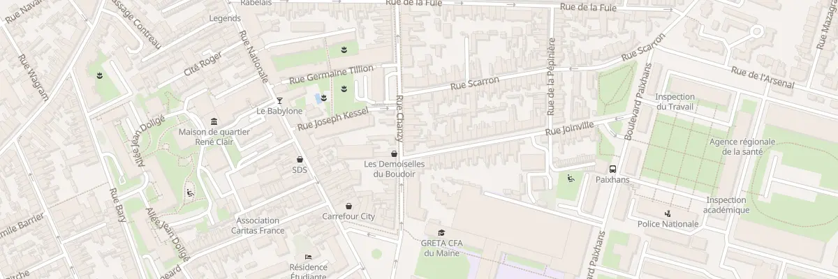Plan du 99 Rue Chanzy au Mans