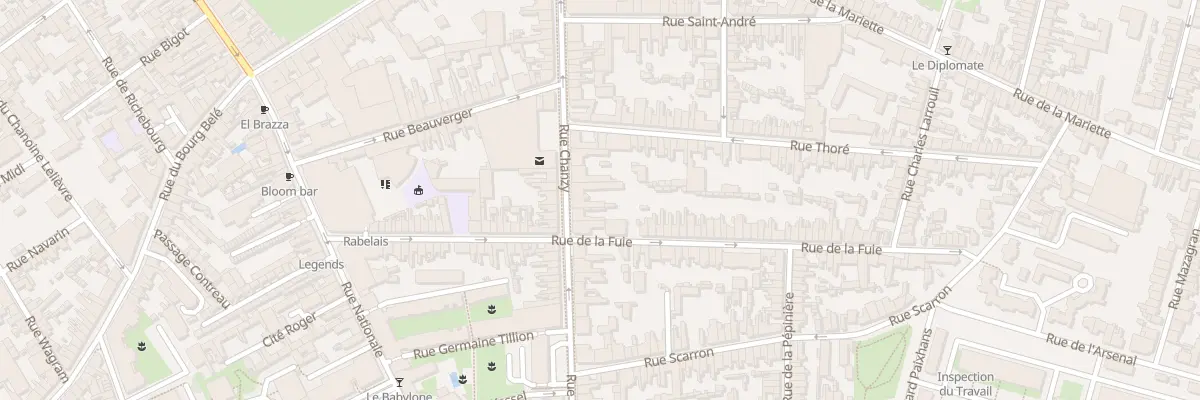 Plan du 69 Rue Chanzy au Mans