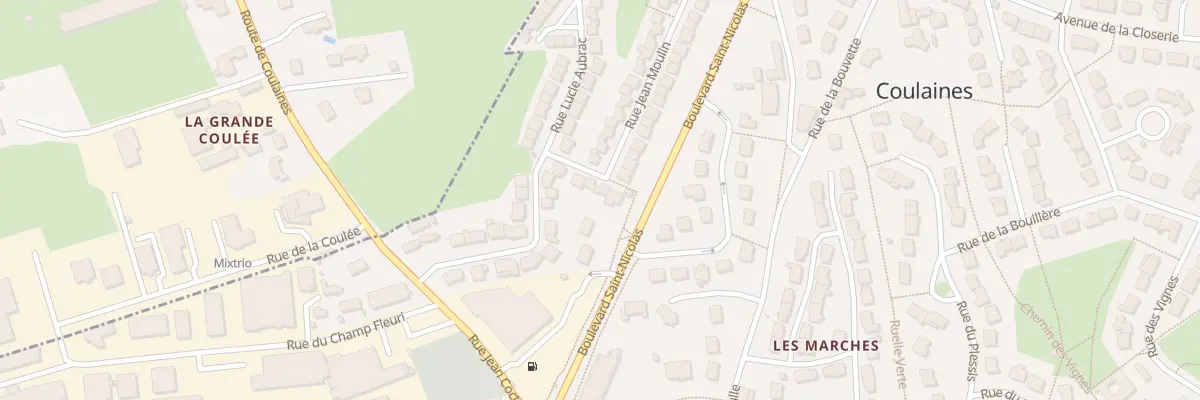 Plan du 6 Rue Jean Moulin à Coulaines