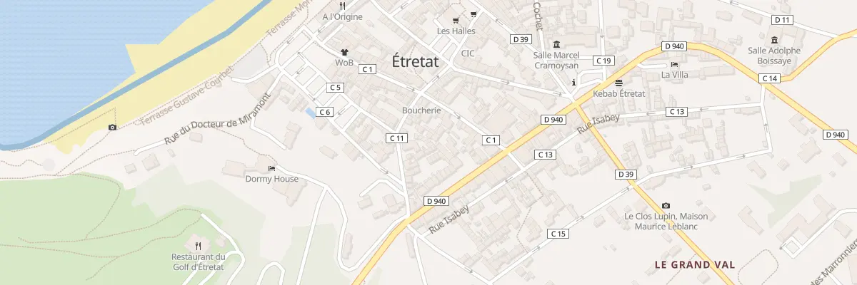 Plan du 7 Rue Anicet Bourgeois à Étretat