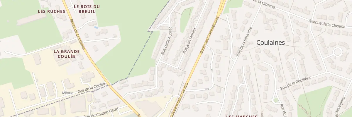 Plan du 3 Rue Jean Moulin à Coulaines
