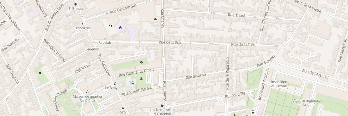 Plan du 77 Rue Chanzy au Mans