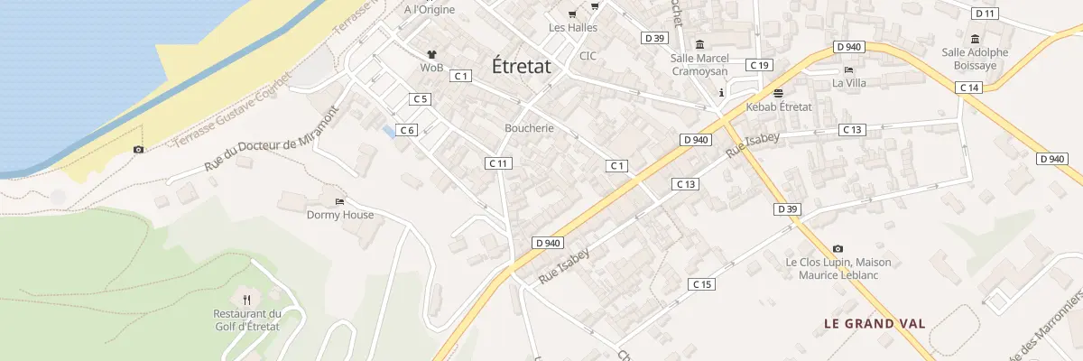 Plan du 6 Rue Anicet Bourgeois à Étretat