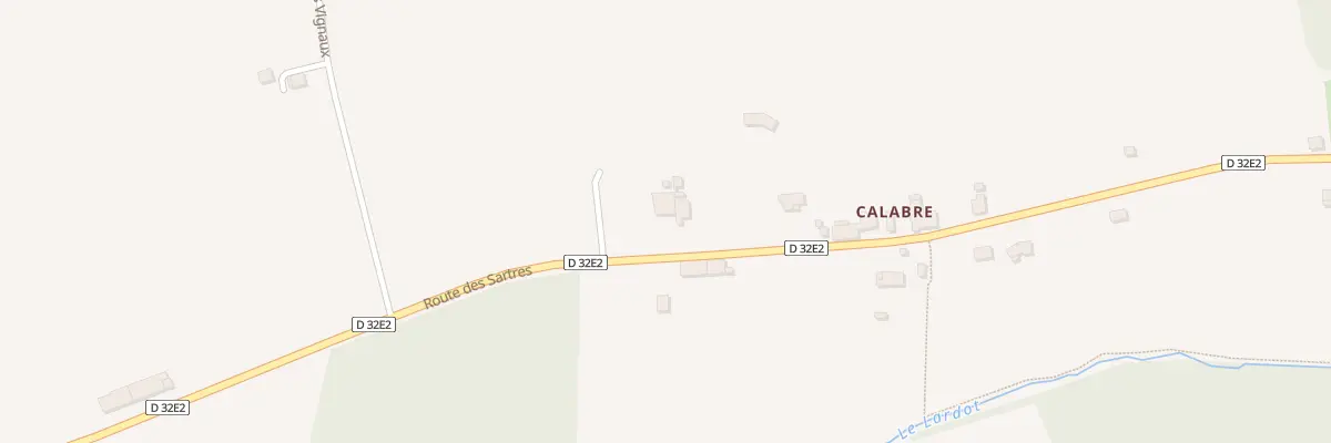 Plan du 90 Calabre Nord à Fougueyrolles