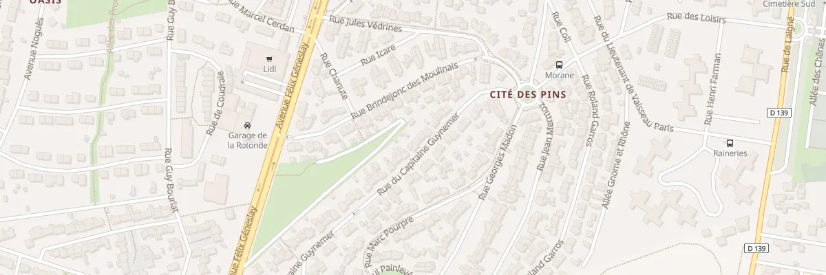 Plan du 22 Rue du Capitaine Guynemer au Mans