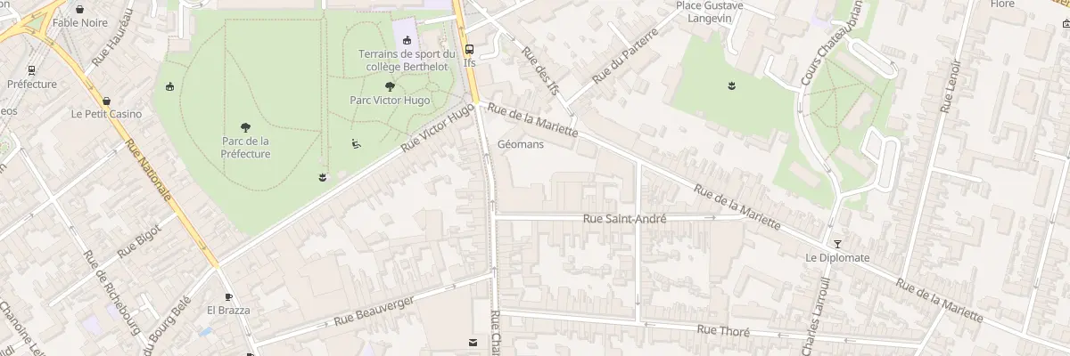 Plan du 39 Rue Chanzy au Mans