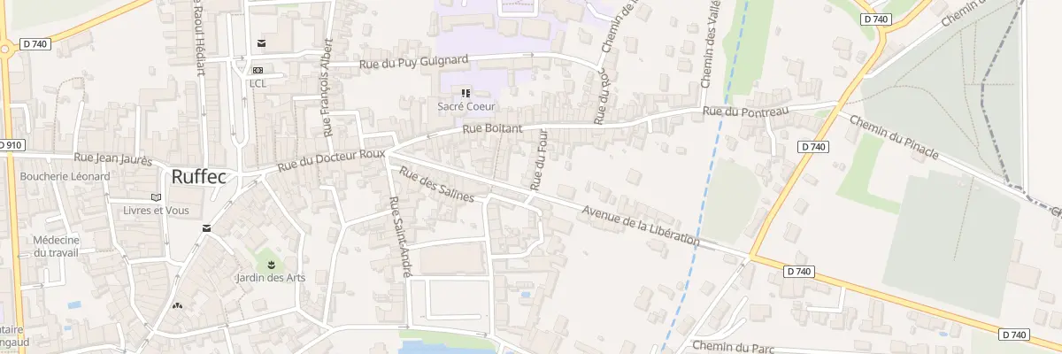 Plan du 10 Rue du Four à Ruffec