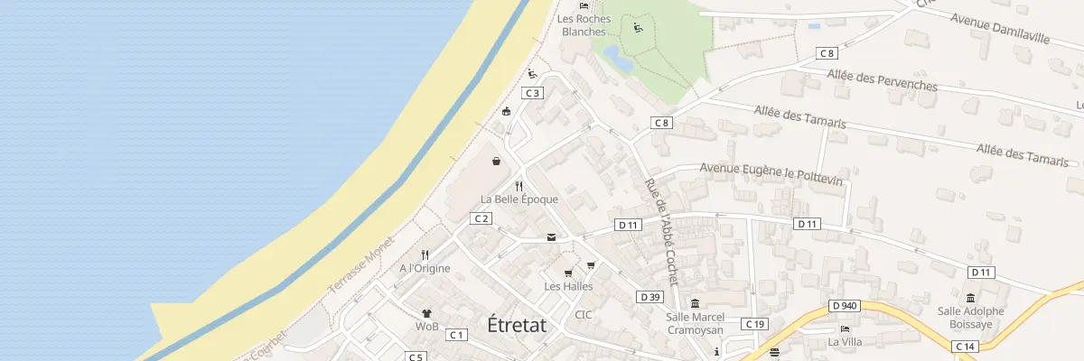 Plan du 4 Bd Pdt Rene Coty à Étretat