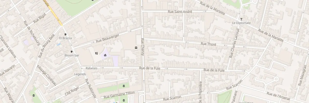 Plan du 67 Rue Chanzy au Mans