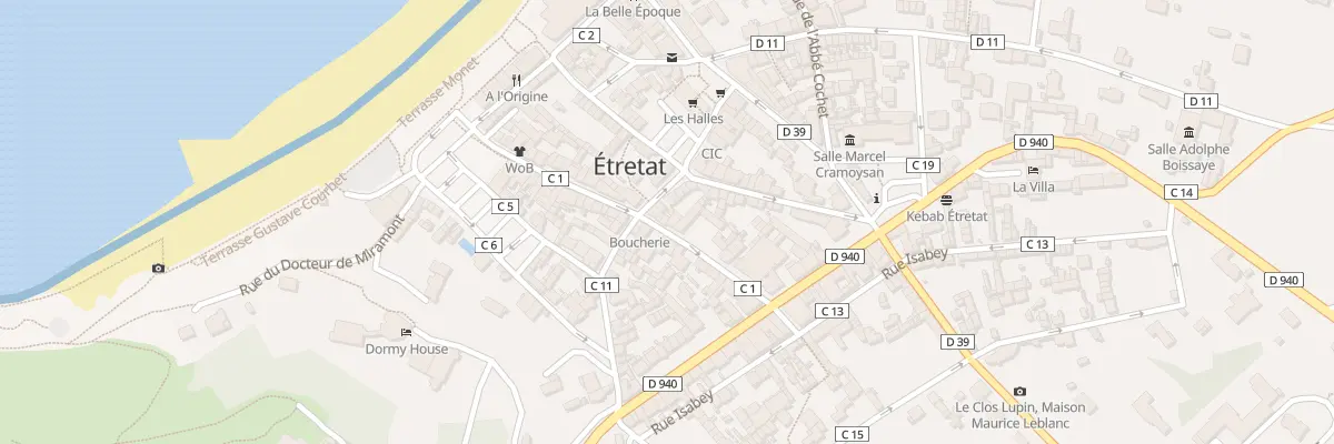 Plan du 14 Rue Alphonse Karr à Étretat