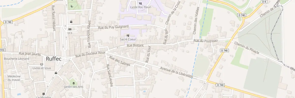 Plan du 2 Rue du Four à Ruffec