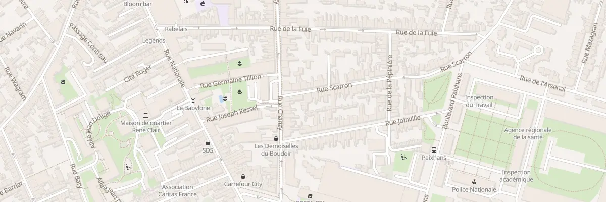 Plan du 87 Rue Chanzy au Mans