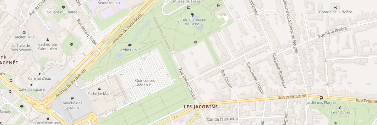 Plan du 5 Rue Robert Garnier au Mans