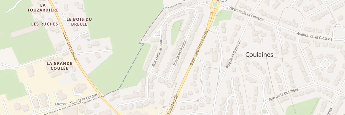 Plan du 11 Rue Jean Moulin à Coulaines
