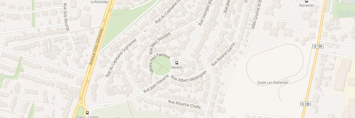 Plan du 36 Rue Georges Madon au Mans