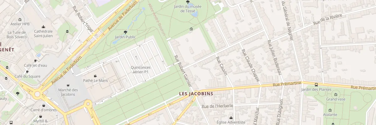 Plan du 1 Rue du Capitaine Floch au Mans