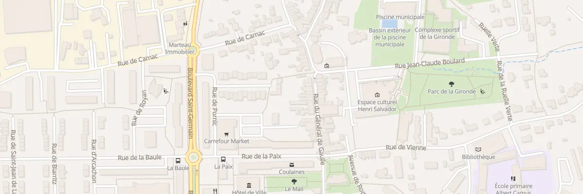 Plan du 75 Rue Gen de Gaulle à Coulaines