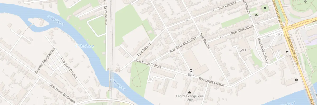 Plan du 38 Rue de la Mutualité au Mans