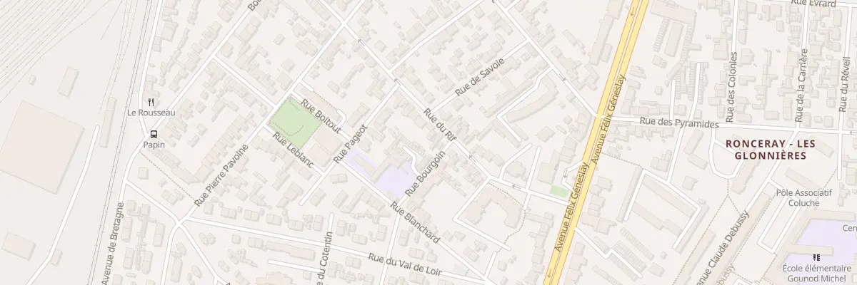 Plan du 50 Rue du Rif au Mans