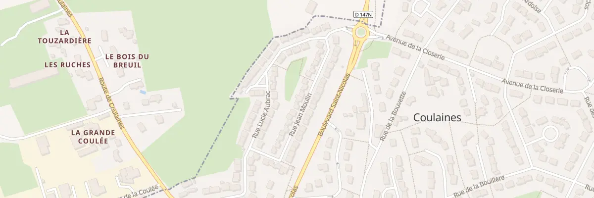Plan du 19 Rue Jean Moulin à Coulaines