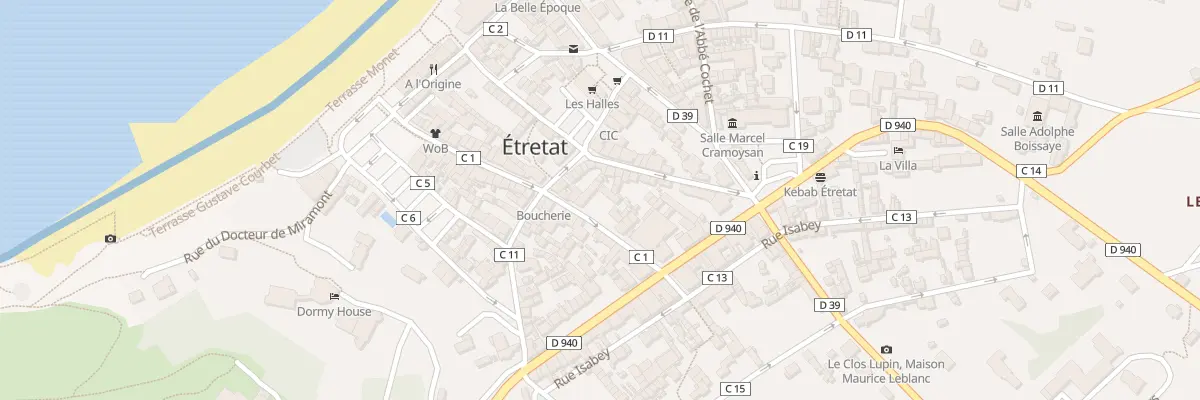 Plan du 10 Rue Alphonse Karr à Étretat