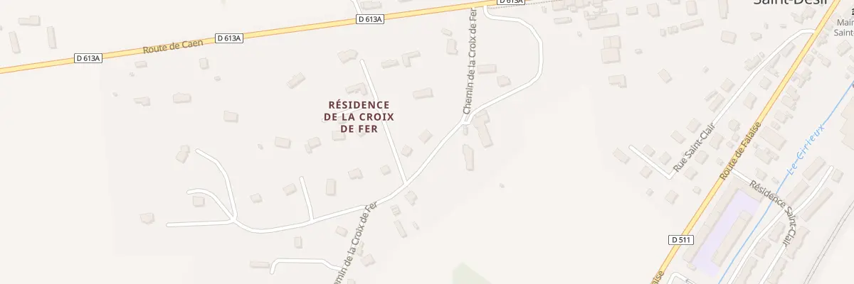 Plan du 6 Chem de la Croix de Fer à Saint-Désir