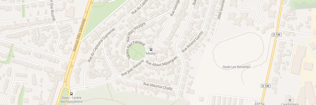 Plan du 39 Rue Georges Madon au Mans