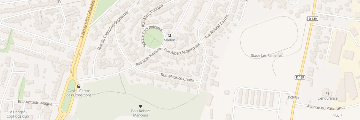 Plan du 7 Rue Albert Mezergues au Mans